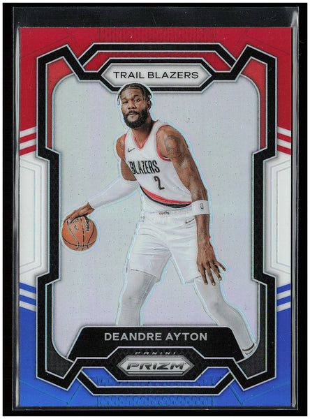 2023-24 Panini Prizm #53 Deandre Ayton Prizms Red White and Blue