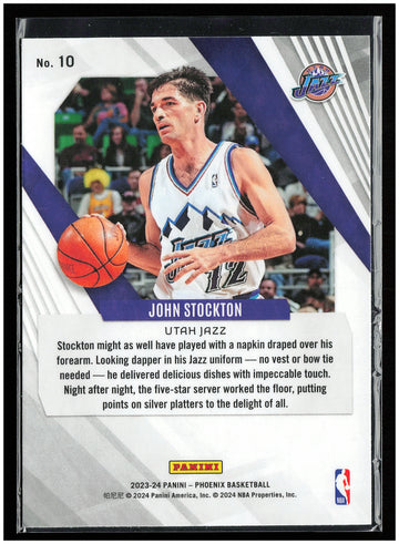 
2023-24 Panini Phoenix #10 John Stockton