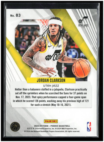 
2023-24 Panini Phoenix #83 Jordan Clarkson