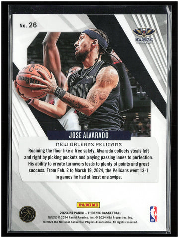 
2023-24 Panini Phoenix #26 Jose Alvarado