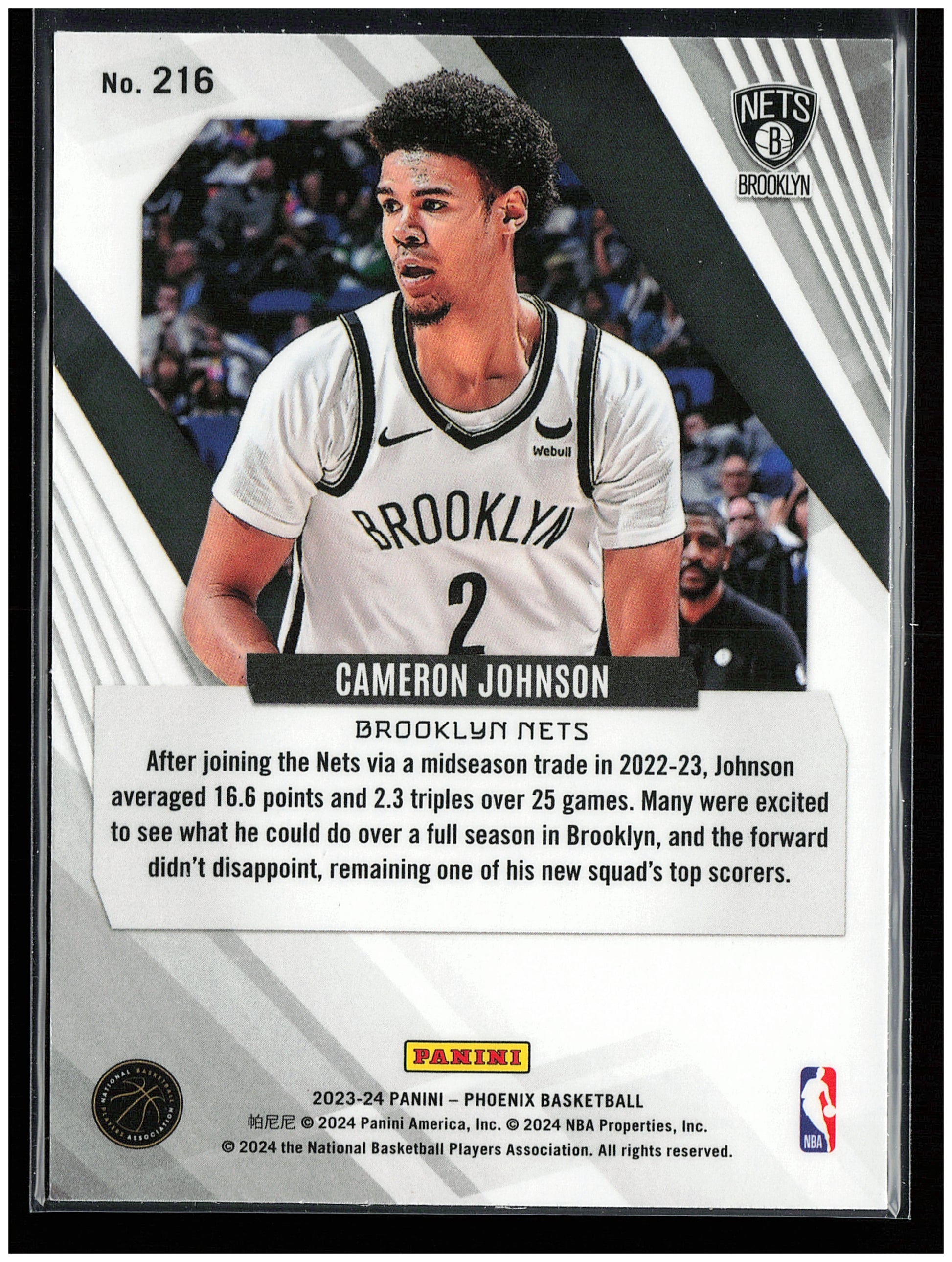 2023-24 Panini Phoenix #216 Cameron Johnson