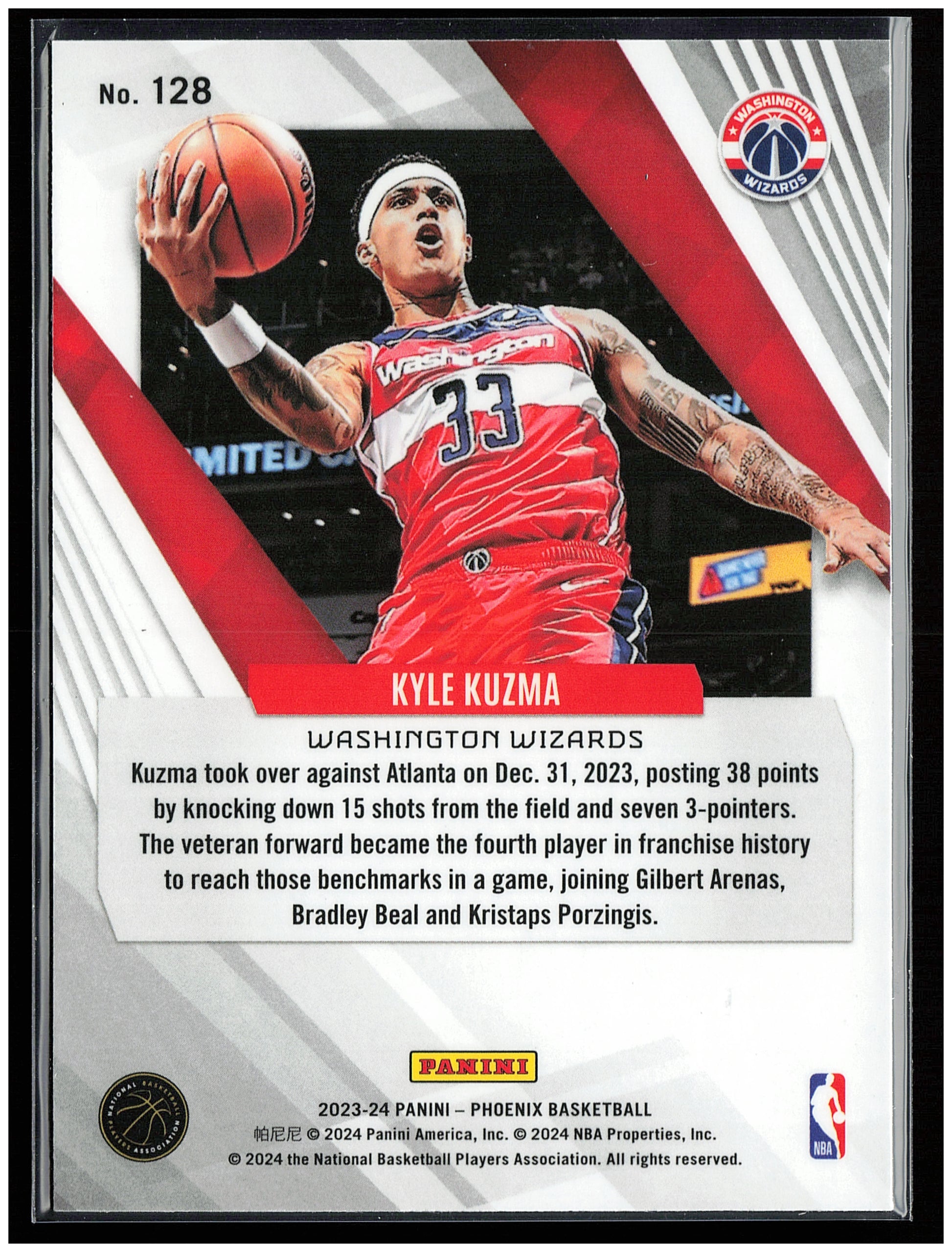 2023-24 Panini Phoenix #128 Kyle Kuzma