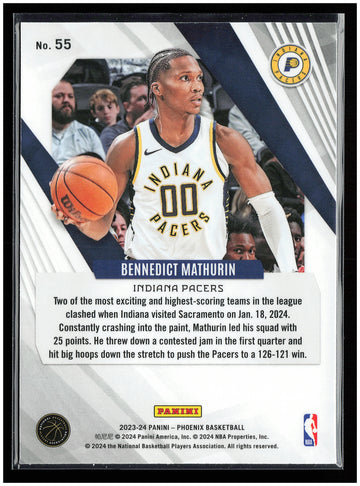 
2023-24 Panini Phoenix #55 Bennedict Mathurin
