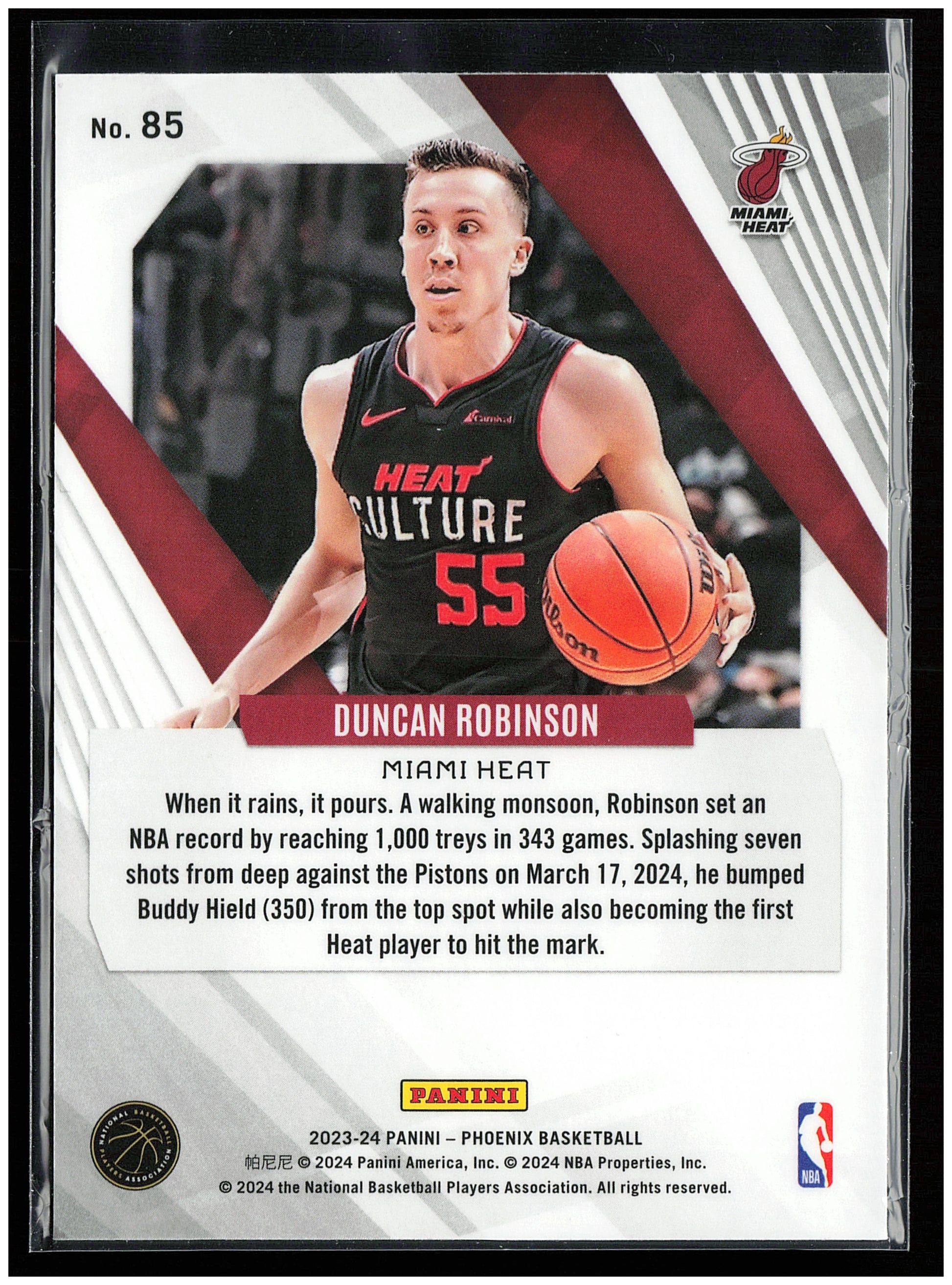 2023-24 Panini Phoenix #85 Duncan Robinson