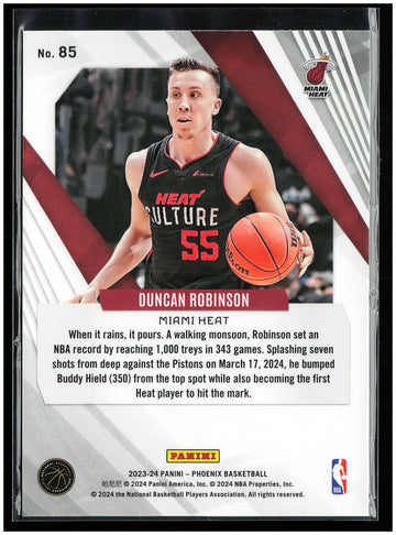 
2023-24 Panini Phoenix #85 Duncan Robinson