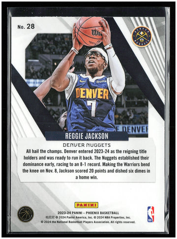 
2023-24 Panini Phoenix #28 Reggie Jackson