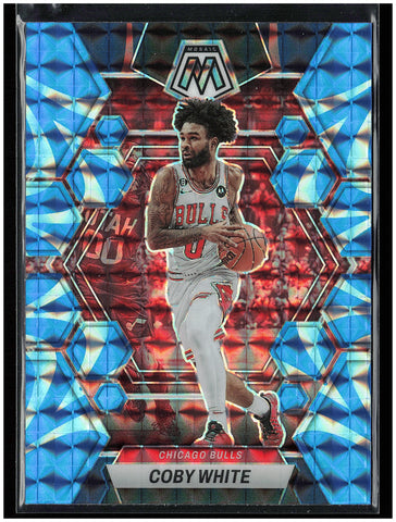 2022-23 Panini Mosaic #64 Coby White Reactive Blue