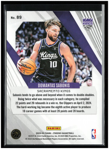 
2023-24 Panini Phoenix #89 Domantas Sabonis