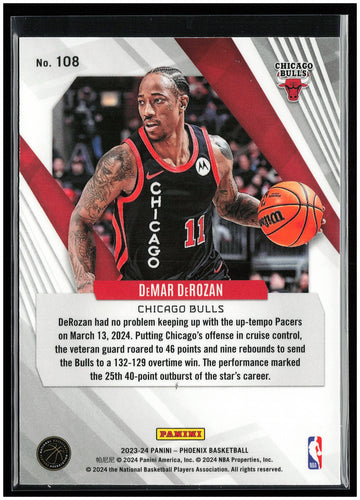 
2023-24 Panini Phoenix #108 DeMar DeRozan