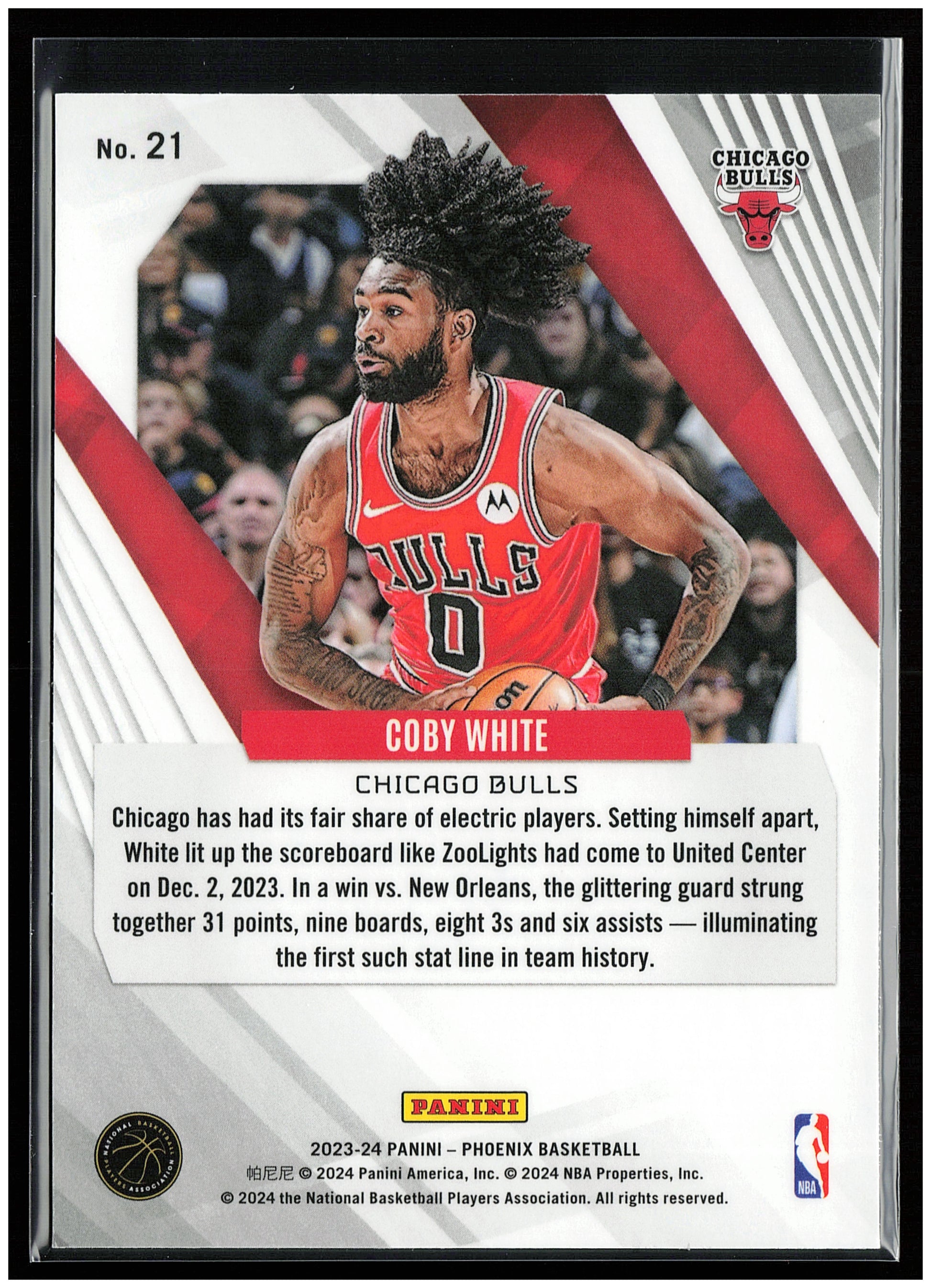 2023-24 Panini Phoenix #21 Coby White