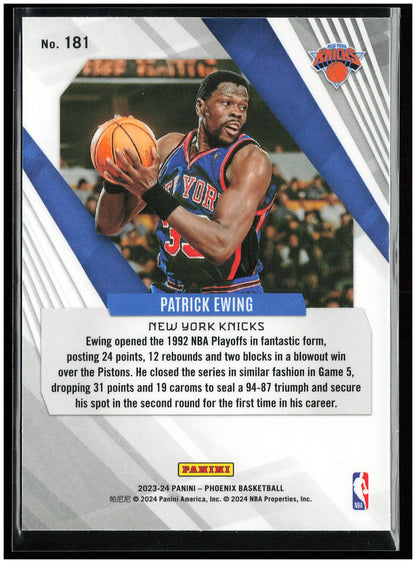 2023-24 Panini Phoenix #181 Patrick Ewing