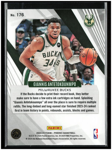 
2023-24 Panini Phoenix #176 Giannis Antetokounmpo