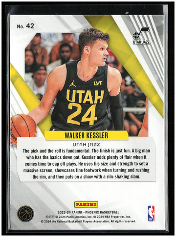 
2023-24 Panini Phoenix #42 Walker Kessler