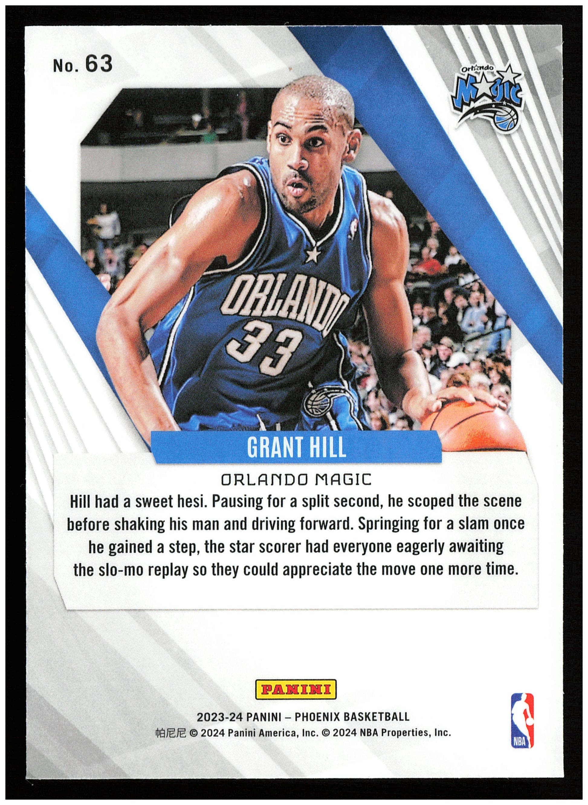2023-24 Panini Phoenix #63 Grant Hill Silver