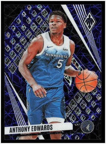 2023-24 Panini Phoenix #227 Anthony Edwards Phoenix Blue Lazer #/275