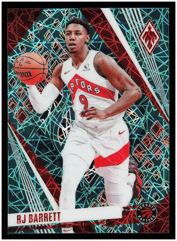 2023-24 Panini Phoenix #74 RJ Barrett Phoenix Teal Lazer