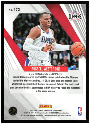 
2023-24 Panini Phoenix #172 Russell Westbrook Phoenix Red Ice
