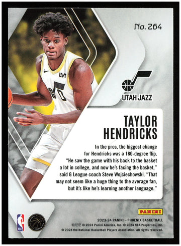 
2023-24 Panini Phoenix #264 Taylor Hendricks Phoenix Red Ice