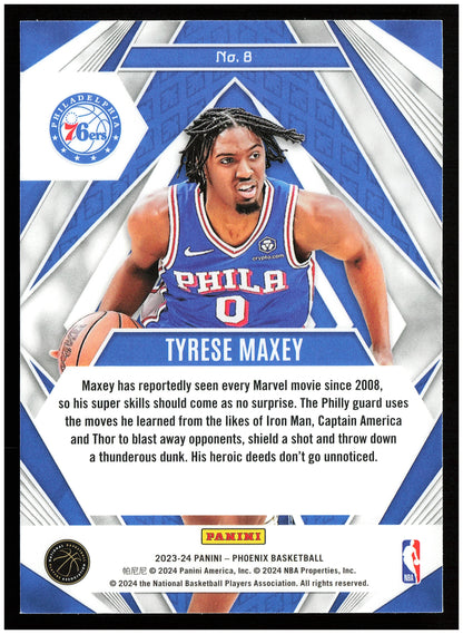 2023-24 Panini Phoenix #8 Tyrese Maxey Paragon