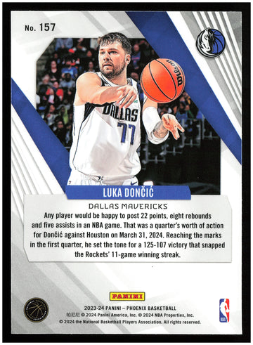 
2023-24 Panini Phoenix #157 Luka Doncic Phoenix Red Ice