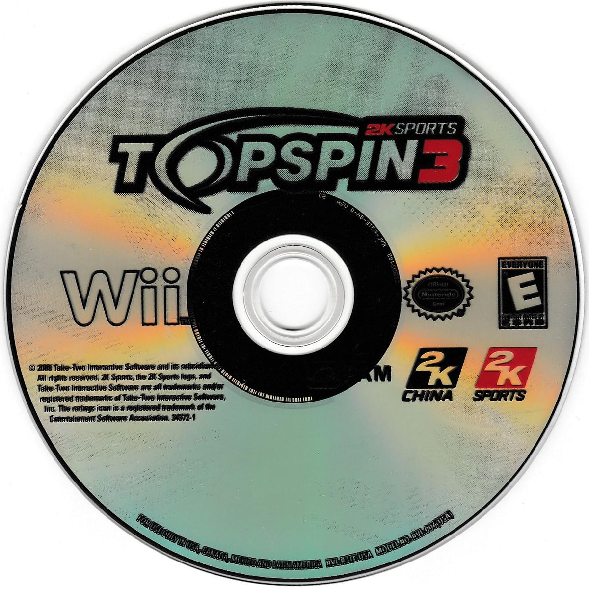 
Top Spin 3 | Wii | North America | physical media scan: Game Disc | PriceCharting