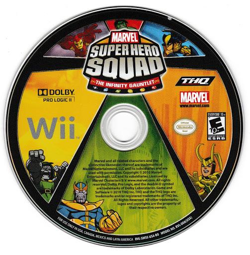 
Marvel Super Hero Squad: The Infinity Gauntlet | Wii | North America | physical media scan: Game Disc | PriceCharting