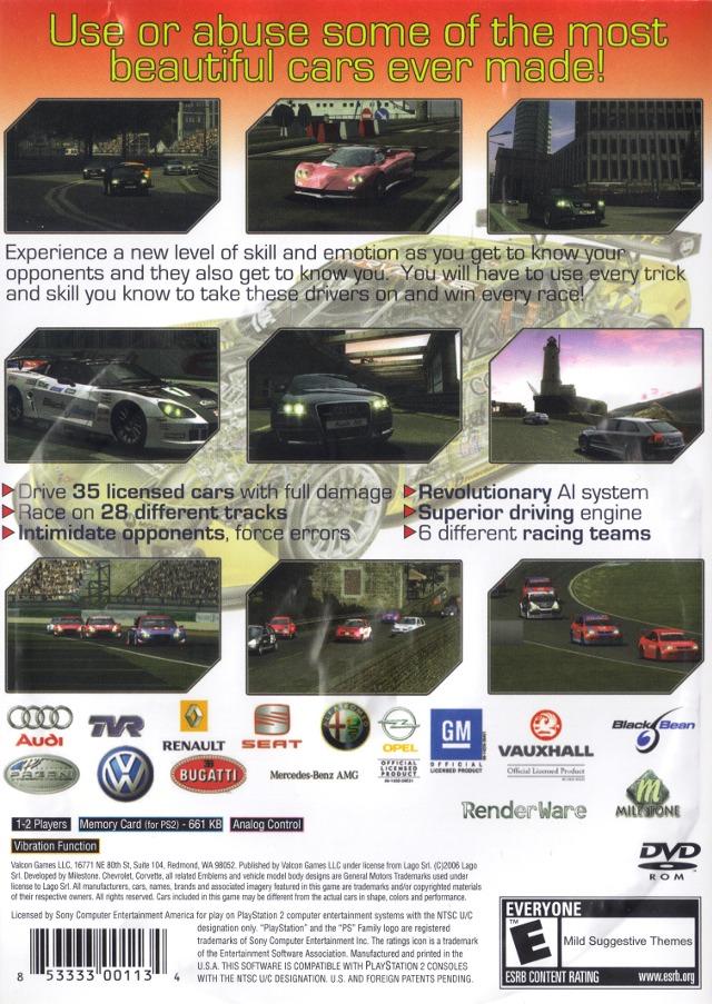
Corvette Evolution GT | PlayStation 2 | North America | back cover scan: Back Cover | PriceCharting