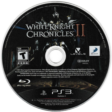 
White Knight Chronicles II | PlayStation 3 | North America | physical media scan: Game Disc | PriceCharting