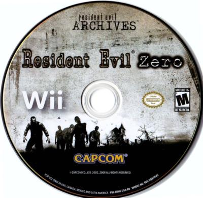 
Resident Evil Archives: Resident Evil Zero | Wii | North America | physical media scan: Disc | PriceCharting