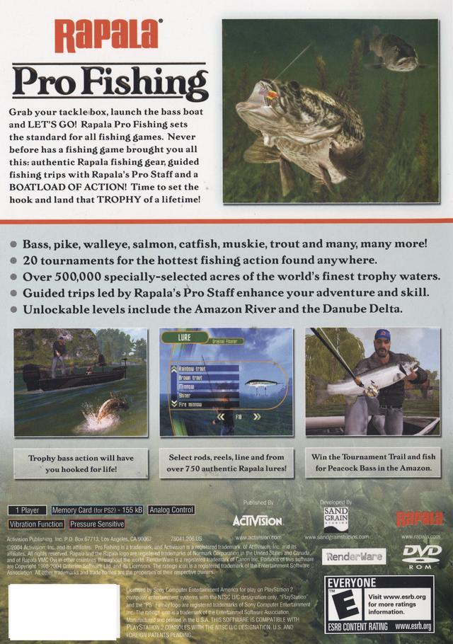 
Rapala Pro Fishing | PlayStation 2 | North America | back cover scan: Back Cover | PriceCharting