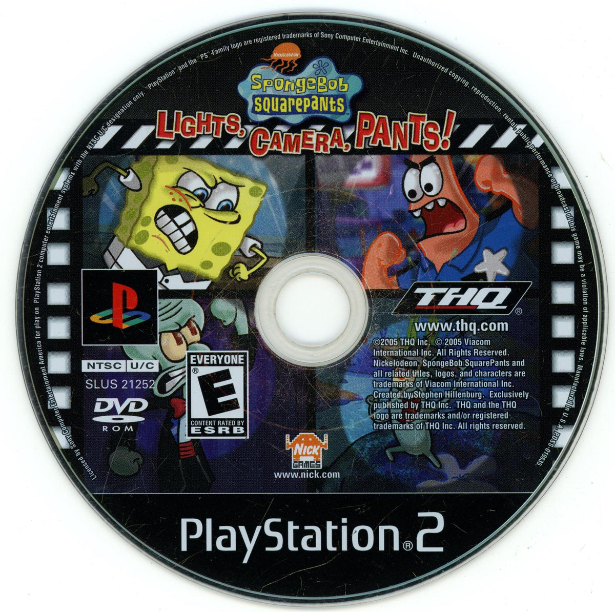 
SpongeBob SquarePants: Lights, Camera, Pants! | PlayStation 2 | North America | physical media scan: Disc | PriceCharting