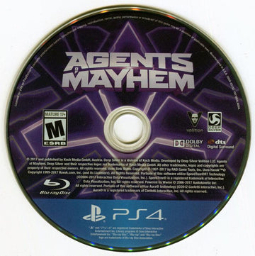 
Agents of Mayhem | PlayStation 4 | North America | physical media scan: Disc | PriceCharting
