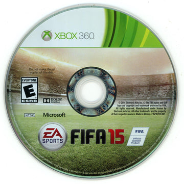
FIFA 15 | Xbox 360 | North America | physical media scan: Disc | PriceCharting