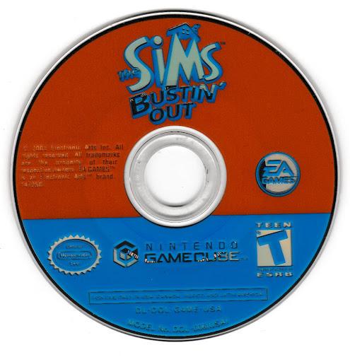The Sims: Bustin' Out | GameCube | North America | physical media scan: Game Disc | PriceCharting