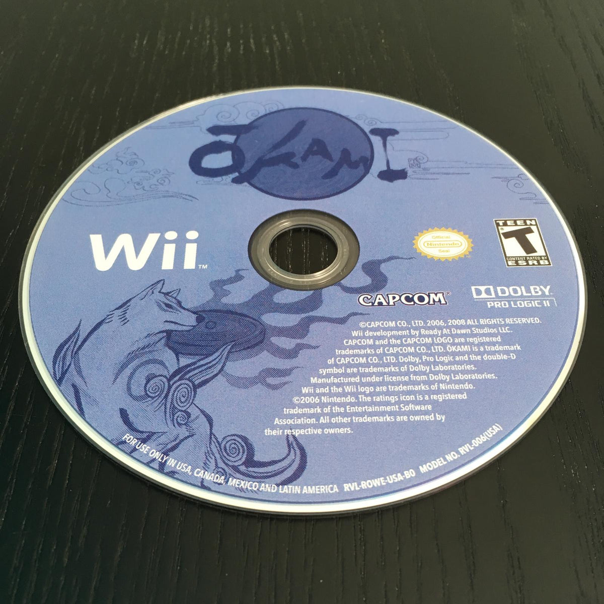 Okami | Wii | North America | physical media scan: Disc | PriceCharting