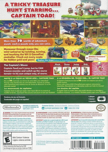 
Captain Toad: Treasure Tracker | Wii U | North America | back cover scan: Back Cover | PriceCharting