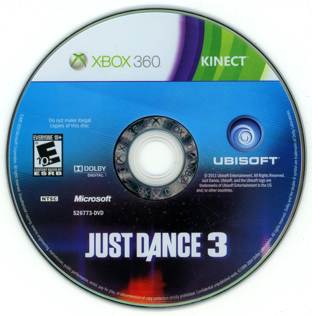 
Just Dance 3 | Xbox 360 | North America | physical media scan: Disc | PriceCharting