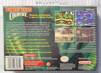 
Donkey Kong Country | SNES | North America | back cover scan: Box Back | PriceCharting