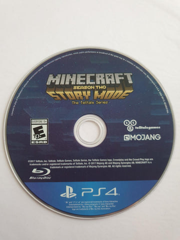 
Minecraft: Story Mode - Season Two | PlayStation 4 | North America | physical media scan: Disc | PriceCharting