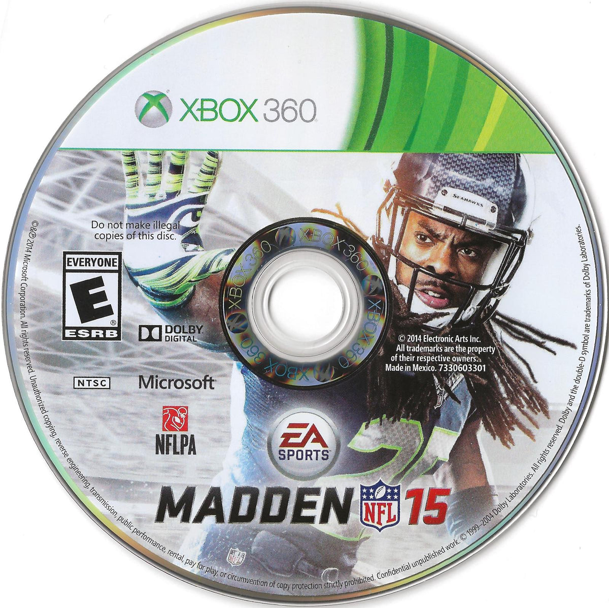 
Madden NFL 15 | Xbox 360 | North America | physical media scan: Disc | PriceCharting