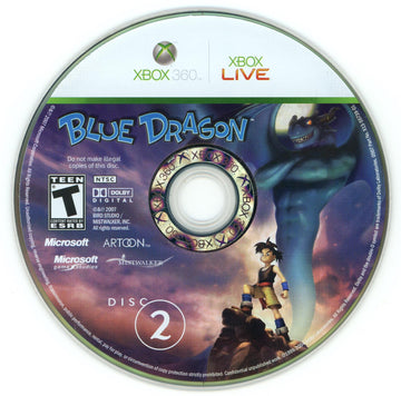 
Blue Dragon | Xbox 360 | North America | physical media scan: Disc 2 | PriceCharting