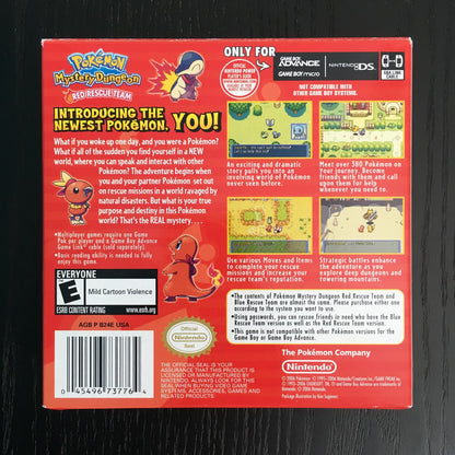 
Pokémon Mystery Dungeon: Red Rescue Team | Game Boy Advance | North America | back cover scan: Box Back | PriceCharting