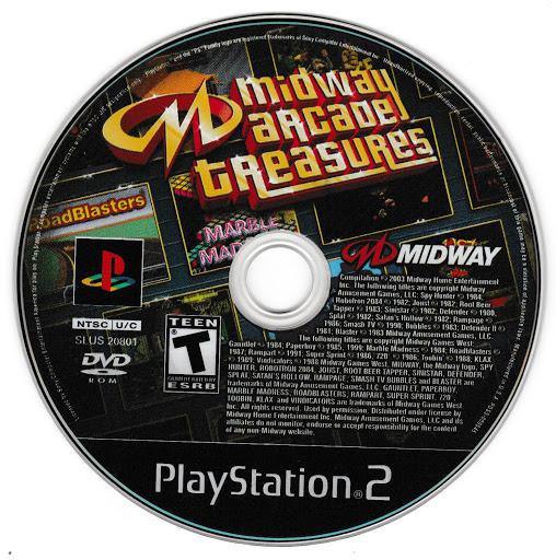 
Midway Arcade Treasures | PlayStation 2 | North America | physical media scan: Game Disc | PriceCharting