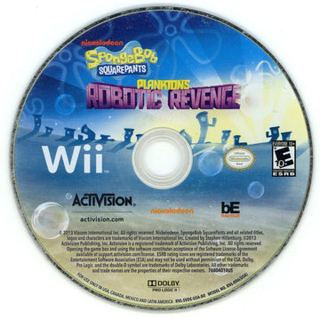 
SpongeBob SquarePants: Plankton's Robotic Revenge | Wii | North America | physical media scan: Disc | PriceCharting