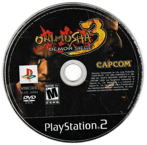 
Onimusha 3: Demon Siege | PlayStation 2 | North America | physical media scan: Game Disc | PriceCharting