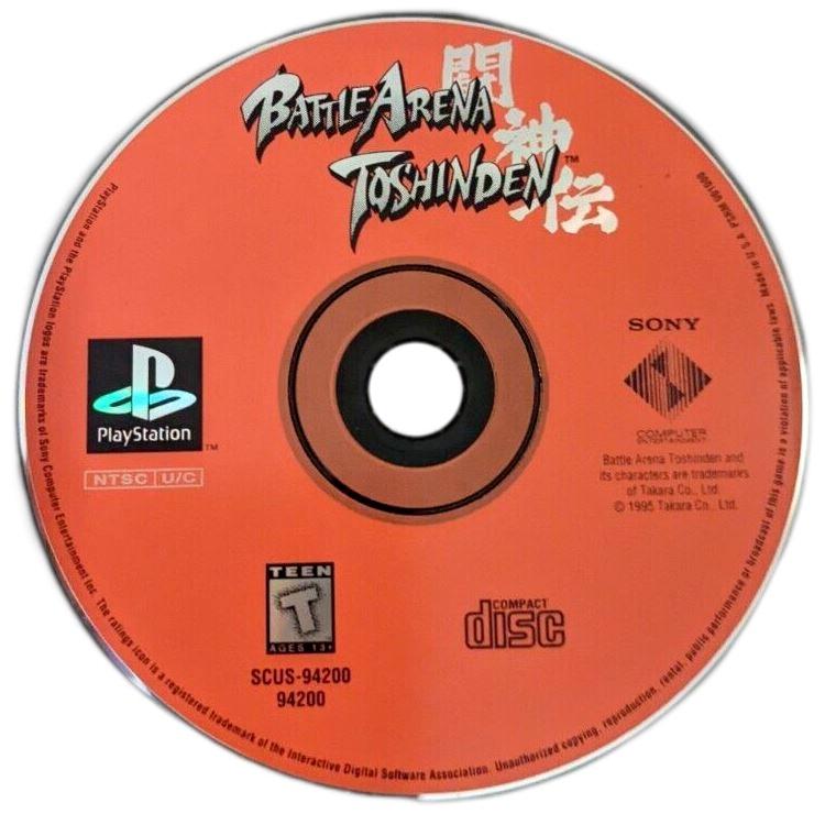 
Battle Arena Toshinden | PlayStation | North America | physical media scan: Disc | PriceCharting