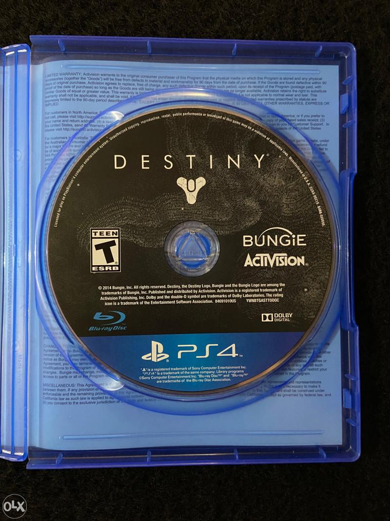 
Destiny | PlayStation 4 | North America | physical media scan: Disc | PriceCharting