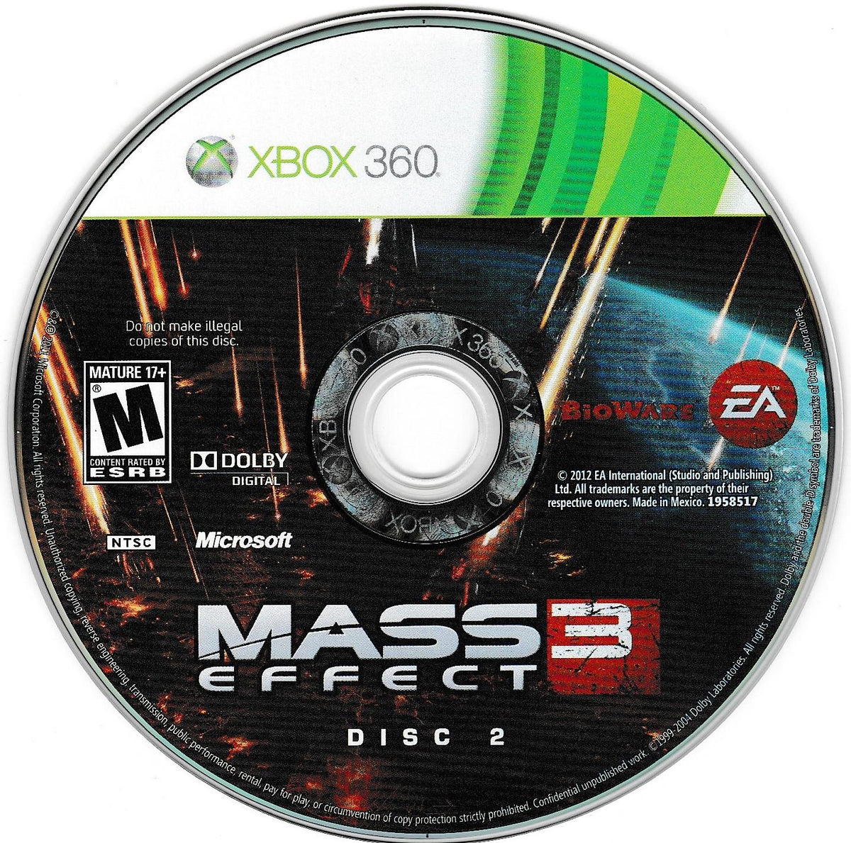 
Mass Effect 3 | Xbox 360 | North America | physical media scan: Game Disc 2 | PriceCharting