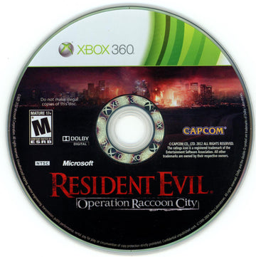 
Resident Evil: Operation Raccoon City | Xbox 360 | North America | physical media scan: Disc | PriceCharting