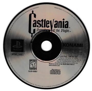 
Castlevania: Symphony of the Night | PlayStation | North America | physical media scan: Game Disc | PriceCharting